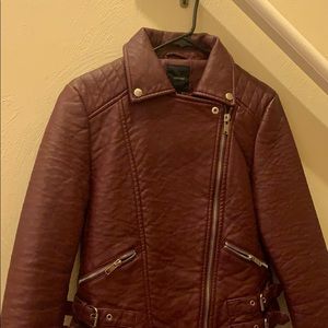 never worn burgundy jacket